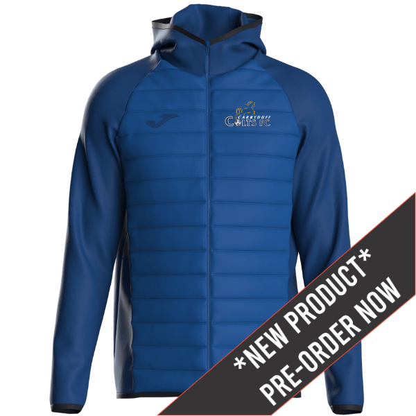 *PRE ORDER FOR JUNE DELIVERY* Carryduff Colts JOMA Berna III Windbreaker  Royal Blue